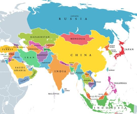 Form Asia Map With Quiz Sliding Puzzle: ProProfs Games