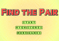 Find The Pair Game